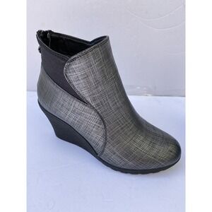 Secret Celebrity As 9 Alana Black/grey Ankle Boots, Zipper New Womens‎